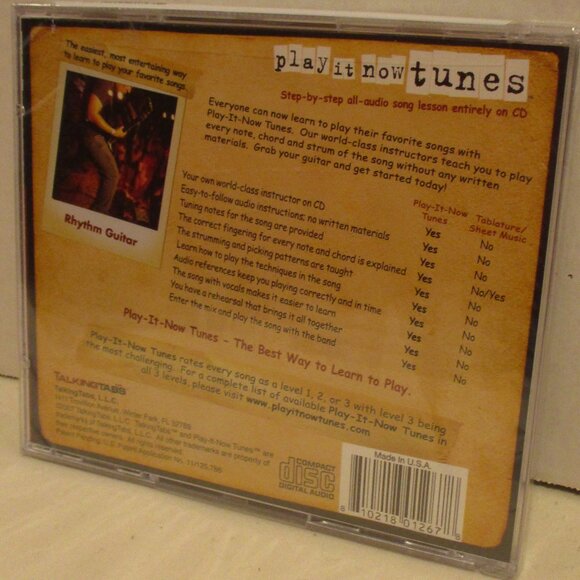 Johnny Cash Folsom Prison Blues Play It Now Tunes Black White Guitar Lesson CD - Picture 2 of 4